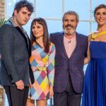La presentadora Raquel Sánchez Silva y el jurado formado por Lorenzo Caprile, Palomo Spain y Marta Escoté