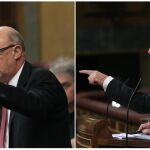 El ministro de Hacienda Cristóbal Montoro, durante su intervención en el pleno del Congreso de los Diputados
