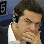 Alexis Tsipras hoy en el Parlamento Europeo.