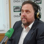 El vicepresidente y consejero de Economía de la Generalitat, Oriol Junqueras (ERC), en un momento de la entrevista