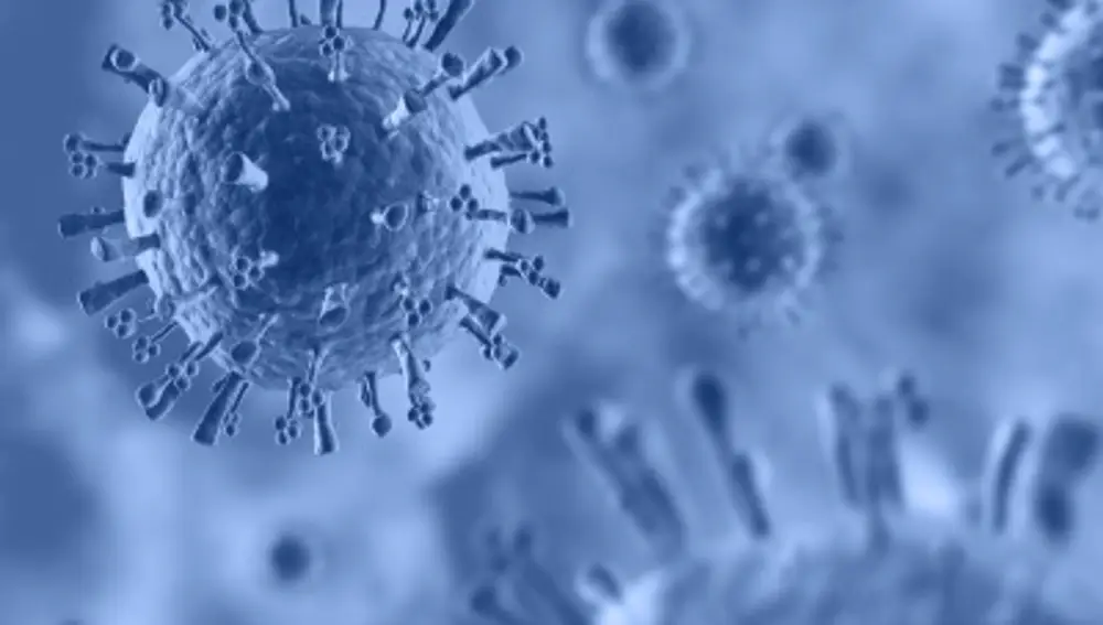 Imagen a nivel microscópico del virus H1N1