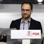 El portavoz del PSOE en el Congreso, Antonio Hernando