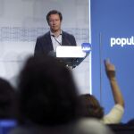 Carlos Floriano, durante la rueda de prensa que ha ofrecido hoy.
