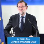 El presidente del Gobierno, durante la introducción a la LA RAZÓN DE... Jorge Fernández Díaz