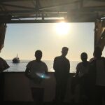 Un grupo de inmigrantes de la flotilla «Aquarius»