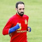 Juanfran, en un entrenamiento