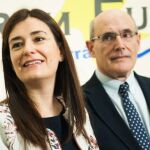 La consellera de Sanidad, Carmen Montón, en una de sus apariciones públicas