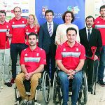 La consejera de Cultura y Turismo, María Josefa García Cirac, y el director del Comité Paralímpico Español, Alberto Jofre, presentan a los deportistas paralímpicos castellanos y leoneses que representarán a España en Río 2016