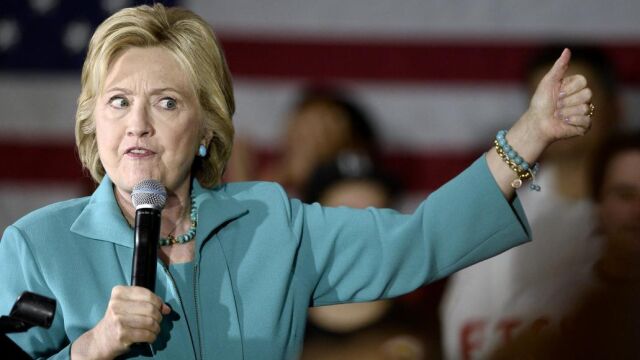 La candidata a la presidencia de los Estados Unidos por el partido Demócrata Hillary Clinton, esta semana.