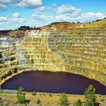 Vista de la mina de cobre de Riotinto, en Huelva