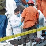 Debido a la concentración de gases tóxicos, las labores de rescate comenzaron en la madrugada de ayer