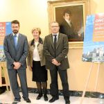 Germán Moya, Carmen Ruiz y Ginés Aledo, en la presentación ayer en la rueda de prensa celebrada en Caravaca