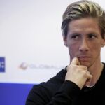El delantero del Atlético de Madrid Fernando Torres durante su participación en el Efe Fórum Deportes