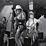 Una imagen del concierto de The Band en 1976