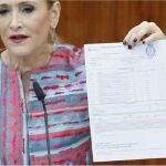 Cristina Cifuentes defiende su máster