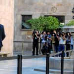Quim Torra y Xavier García Albiol se reunieron ayer en la Generalitat dentro de la ronda de contactos del president