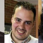 De izquierda a derecha, Ángel Sastre, Antonio Pampliega y José Manuel López.