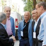 Rus, Blasco, Enguix y Clemente, ayer en la comarca de La Safor