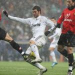 Higuaín en uno de los partidos contra el Mallorca de la pasada temporada