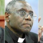Mauro Piacenza, Congregación para el Clero; Robert Sarah, Pontificio Consejo «Cor Unum»; y Peter Turkson, Pontificio Consejo «Justicia y Paz»