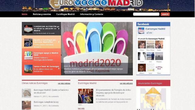 En internet han aparecido decenas de páginas sobre Eurovegas