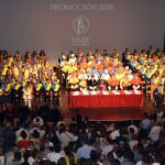 La rectora María del Rosario Sáez Yuguero y el gran canciller de la UCAV y obispo de Ávila, Jesús García Burillo, presiden el acto