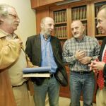 Emiliano Pedraza, Aberasturi, Sebastián Álvaro y el abogado Fernando Pérez esperan una sentencia favorable