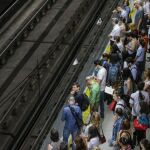 Estación de metro de Nuevos Ministerios durante la primera jornada de paros parciales convocados por el Sindicato del Colectivo de Maquinistas (SCMM).