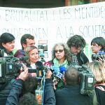 Ester Quintana a su llegada a los juzgados de Barcelona