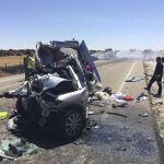 Tres menores han muerto en un accidente de tráfico registrado esta mañana en la carretera nacional 122 a su paso por Cerezal de Aliste (Zamora)