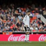 Los jugadores del Valencia André Gomes y Alvaro Negredo