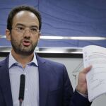 El portavoz socialista Antonio Hernando