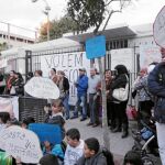 Imagen de una manifestación del CEIP Mediterrània el pasado mes de octubre