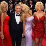 Hugh Hefner con algunas de las chicas Playboy