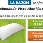 Almohada Visco Aloe Vera newlux