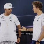 Nico Rosberg y Lewis Hamilton