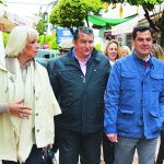 El presidente del PP-A, Juanma Moreno, ayer, en Prado del Rey (Cádiz)