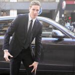 Fernando Torres, a su llegada al acto de presentación del nuevo móvil LG