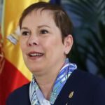 La presidenta de Navarra, Uxue Barkos. EFE/ Juan Carlos Hidalgo