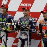 Jorge Lorenzo, Valentino Ross y Marc Marquez