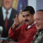 El presidente venezolano, Nicolás Maduro, ayer
