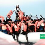 Campaña de Benetton con los inmigrantes del «Aquarius»