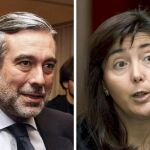 Fotografías de archivo de los dos ex vocales del Consejo General del Poder Judicial (CGPJ), el magistrado Enrique López, y la presidenta de la sección segunda de la Sala de lo Penal de la Audiencia Nacional, Concepción Espejel