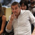 Arnaldo Otegi, en el banquillo de la Audiencia Nacional, en 2011