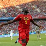 Romelu Lukaku celebra su gol durante el partido ante Panamá.