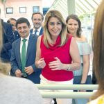 La presidenta de la Junta de Andalucía, Susana Díaz, ayer durante un acto en la Universidad de Jaén / Efe