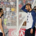 Mathieu Valbuena y Karim Benzema