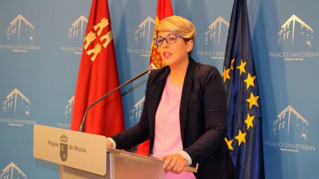 La consejera Portavoz, Noelia Arroyo, en la rueda de prensa posterior al Consejo de Gobierno