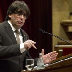 El ex presidente de la Generalitat Carles Puigdemont