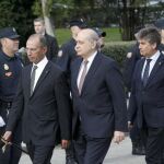 El ministro del Interior, Jorge Fernández Díaz, y su homólogo marroquí Mohamed Hassad